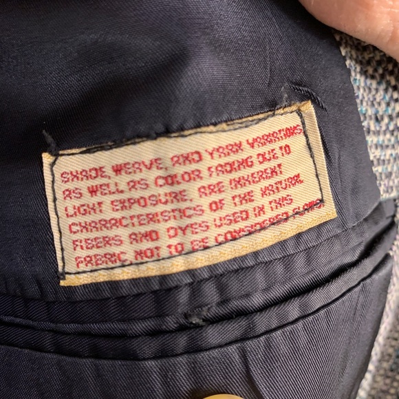 Vintage Corbin Gray Tweed Wool Blazer Men’s 40R Sport Jacket Coat Two Button - Picture 7 of 8